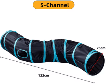Inspire Picks Foldable Cat Play Tunnel Breathable Indoor Cat Toy With Crinkle Paper s Tunnels