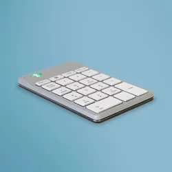 R-Go Tools Tastatur R-Go Numpad Break, ergonomischer Ziffernblock mit Pausensoftware, bluetooth, weiß