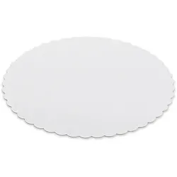 Tortenunterlage aus Pappe weiß Ø18cm