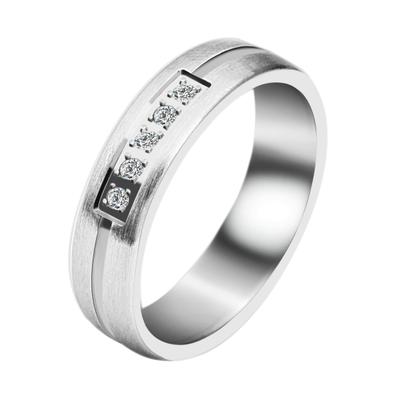 Partnerring AKZENT "Honest Affection, silberfarbig, langlebig" Gr. 56, silber (silberfarbig), Fingerringe, Damen, 56, Edelstahl