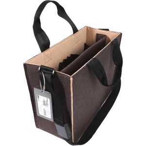 Sigel Laptoptasche Desk Sharing Bag Bicolor M, braun / beige, 100% recycelter Filz, bis 15,4 Zoll