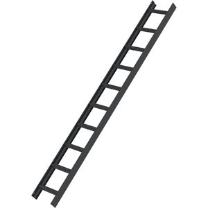 MUNK Dachleiter 11198, Länge 2,8 m, anthrazitgrau, mit 10 Sprossen, aus Aluminium