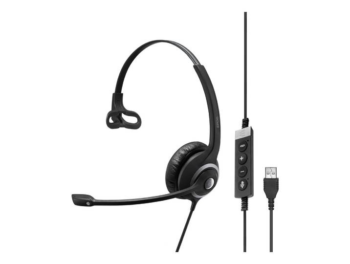 EPOS IMPACT SC 230 USB MS II, Avec fil, Bureau/Centre d'appels, 50 - 18000 Hz, 58 g, Casque, Noir 1000578
