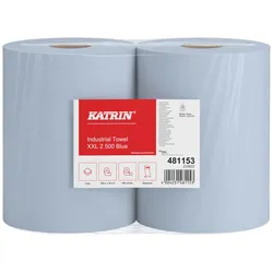 KATRIN® Putztuchrollen 2-lagig blau