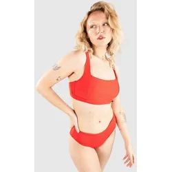 Rip Curl Premium Surf D-Dd Crop Bikini Top hibiscus red Gr. XS