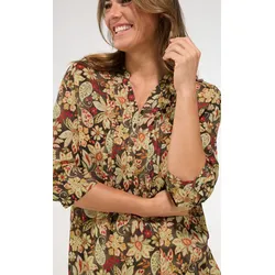 Modal-Bluse in Druck khaki in Größe 46 von DW-Shop, Khaki, 46