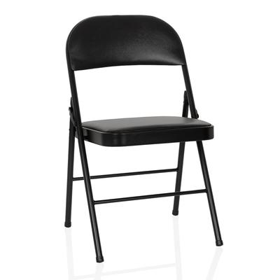Konferenzstuhl / Besucherstuhl / Klappstuhl TUDELA H PU schwarz hjh OFFICE