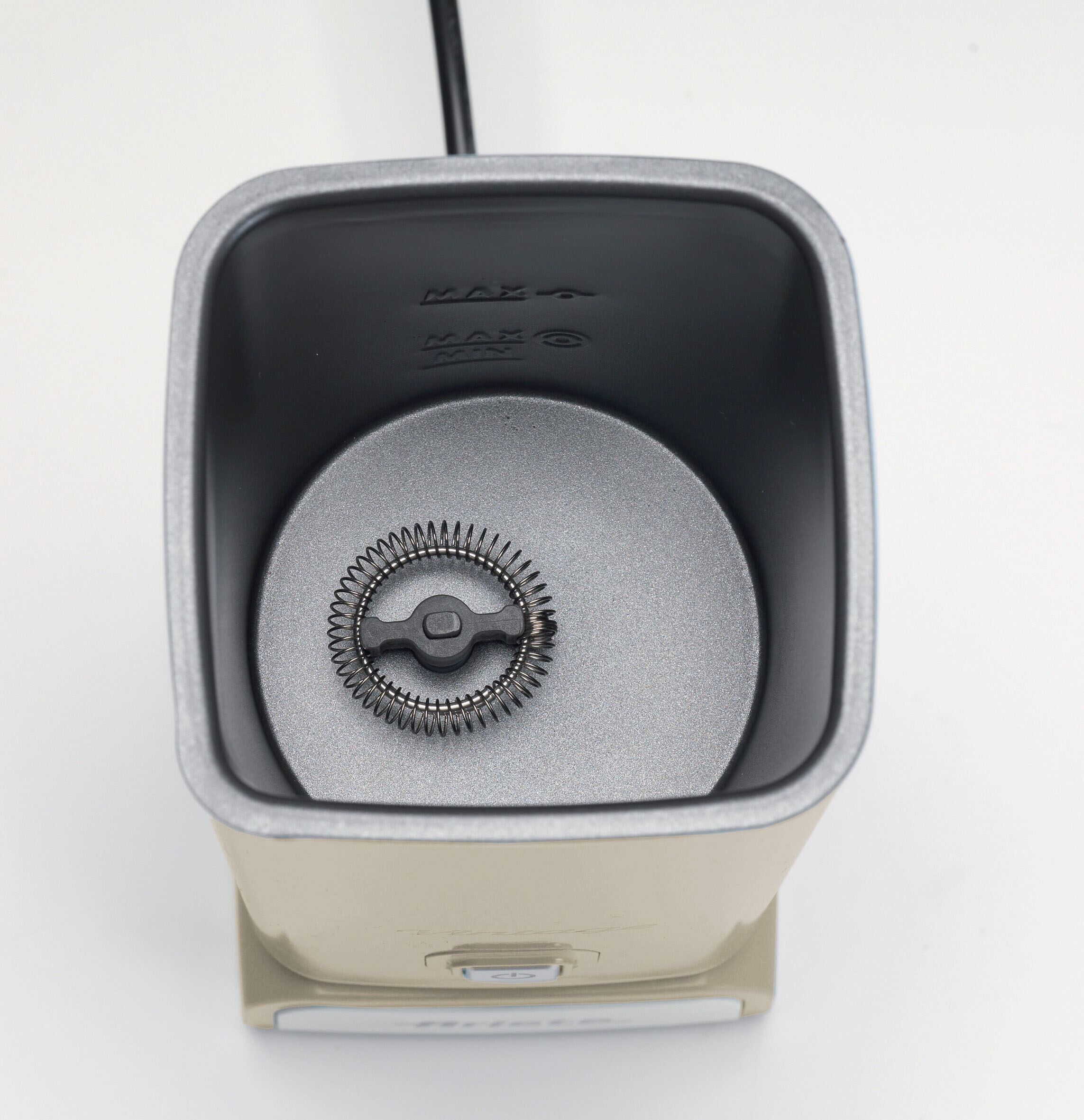 Ariete Milchaufschäumer "Vintage 2878", beige (creme), B:9,5cm H:22cm T:9,5cm, Milchaufschäumer, Antihaftbeschichtung, leicht zu reinigen und kein Anbrennen der Milch, Milchaufschäumer