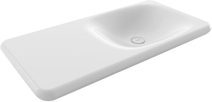 Bocchi Fenice Vanity Basin - 90x46cm 0TH Gloss White