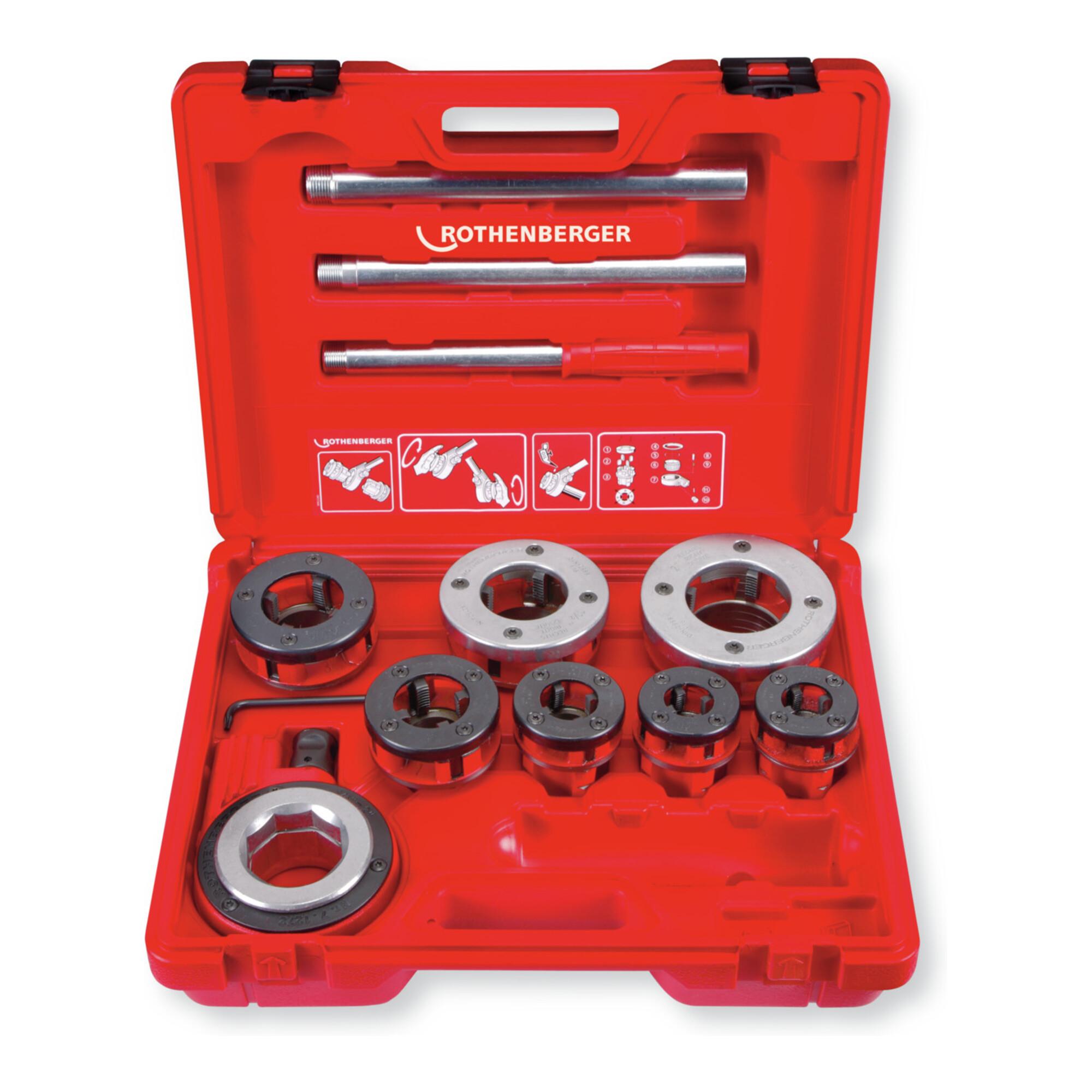 Rothenberger Gewindeschneid-Koffer, SUPER CUT, 1/2 - 2" (070892X)