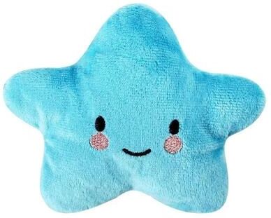 Uplifted Goods Plush Star Sound Toy For Pets blue