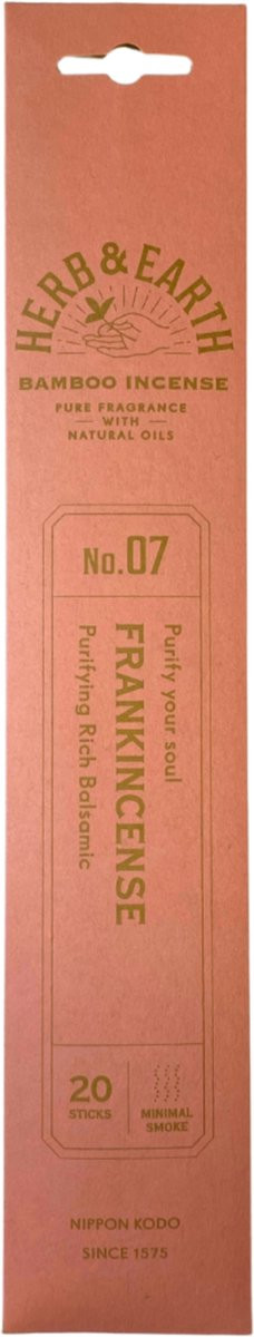 Nippon Kodo Frankincense Herb & Earth Wierook Stokjes
