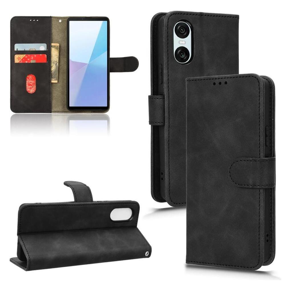 Cover-Discount Sony Xperia 10 VI - Wildleder Look Etui im Vintage Design (Sony Xperia 10 VI) (46457421)