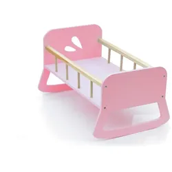 MOOVER Toys MOOVER Toys - Holz Puppenwiege / Puppenbett in rosa