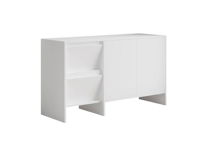 Buffet en bois Laris 130 - 130 x 44 x 82 cm - Blanc