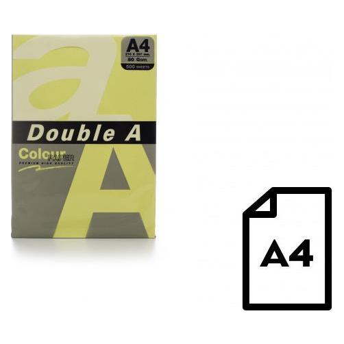 Double A Colour paper, 80g, A4, 500 sheets, Cheese (A4, 80 g/m²) (DA-Cheese)