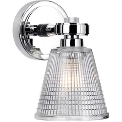 Wandlampe Leuchte Spiegellampe LED Badezimmerleuchte Glas Treppenhauslampe chrom