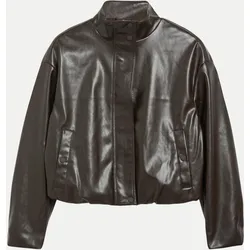 Blouson in Leder-Optik Braun 44