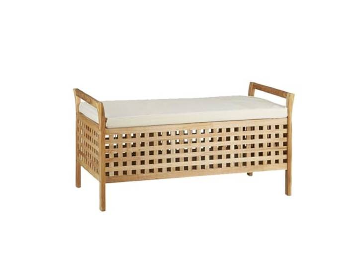 CHICKEN Tritthocker Modische Doppelbank, einfache Massivholzbank, Schuhwechselhocker, Eingangshocker, Betthocker aus Holz mit Stauraum Schlafzimmerbank