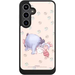 Nivocase Hülle für Samsung Galaxy S24+ Handyhülle NIVOcore Case Schwarz Disney Esel Winnie Puuh Ferkel (Samsung Galaxy S24+), Smartphone Hülle, Schwarz