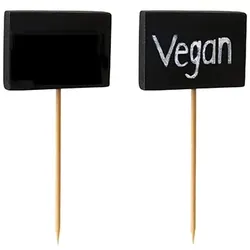 PAPSTAR 600 Fingerfood - Spieße 8,5 cm "Blackboard"