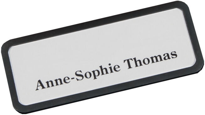 Plaque nominative Eichner magnétique 81 x 33 mm anthracite (9218-03011)