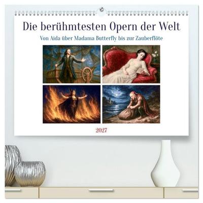 Die berühmtesten Opern der Welt (hochwertiger Premium Wandkalender 2027 DIN A2 quer), Kunstdruck in Hochglanz
