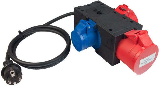 BENNING Adaptateur de mesure 3 voies CEE-Schuko (044156)