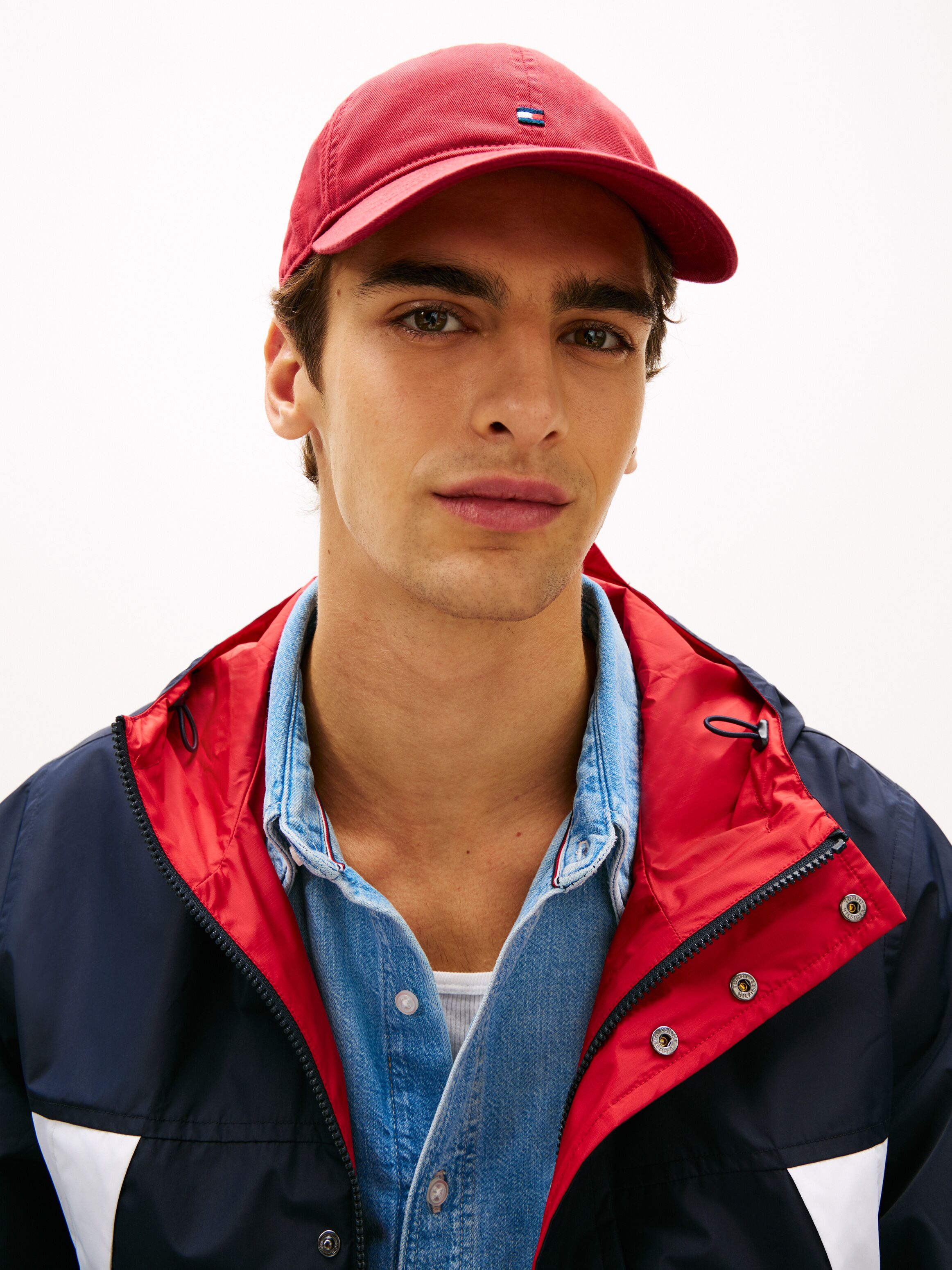 Baseball Cap TOMMY HILFIGER "FLAG SOFT", rot (regatta rot), Web, Baumwolle, unifarben, Caps Baseball Cap, Regular fit mit festem Schirm regatta rot Einheitsgröße