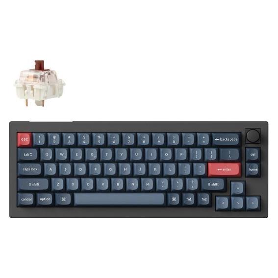 Keychron V2 Max QMK VIA Drahtlose Mechanische Tastatur mit Drehknopf (US, Kabelgebunden, Kabellos) (V2M-D3)
