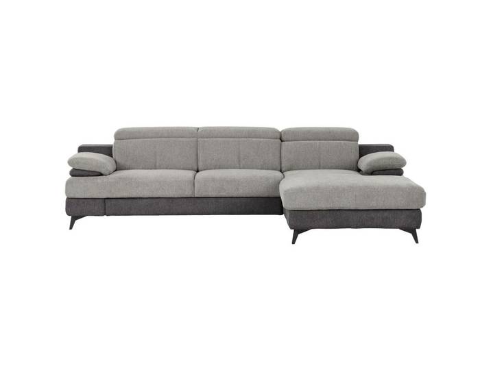 Ecksofa Titus Hellgrau/Dunkelgrau