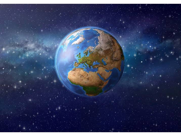 Fototapete PAPERMOON Planet , bunt, B:4m L:2,6m, Vlies, Tapeten, Fototapete