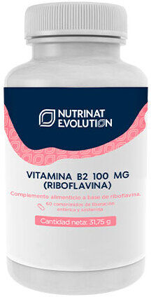 Nutrinat Evolution Vitamin B 2 Riboflavin 100 Mg 60 Tablets