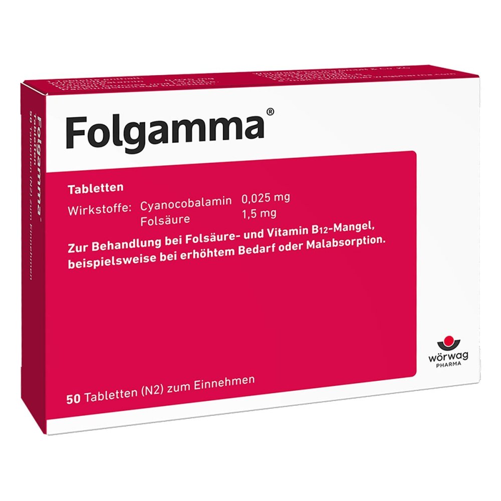 Wörwag Pharma GmbH & Co. KG Folgamma Tabletten 06198670