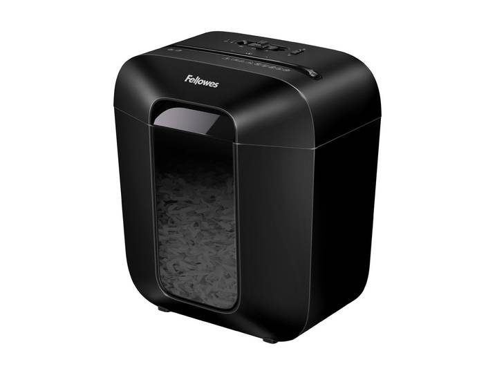 Fellowes Destructeur de documents Powershred LX25 coupe croisée DIN P4 - 6 feuilles - Corbeille 11,5L - Noir