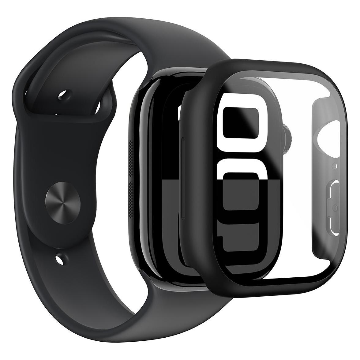Amazingthing Radix Glass Case für Apple Watch 46 mm - Schwarz (IW46RXBK)