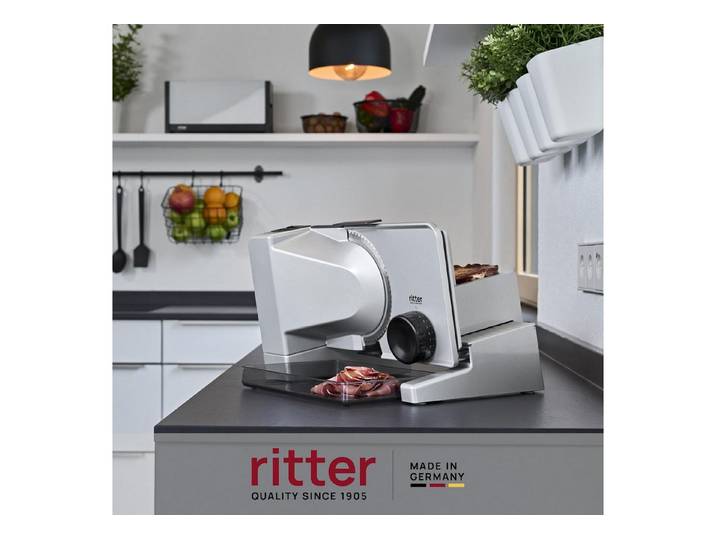 ritter Allesschneider serano7, Vollmetall, schräg gestellt, made in Germany