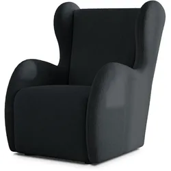 SESSEL MASTI Polstersessel Loungesessel ergonomisch, Schwarz