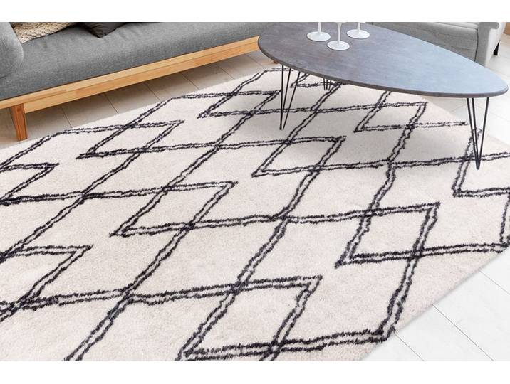 Teppich ME GUSTA Orlando 325 , beige (elfenbein), B:160cm H:27mm L:230cm, Polyester, Teppiche, Teppich, Weicher Hochflorteppich, dezent gestaltet,Fussbodenheizung geeignet