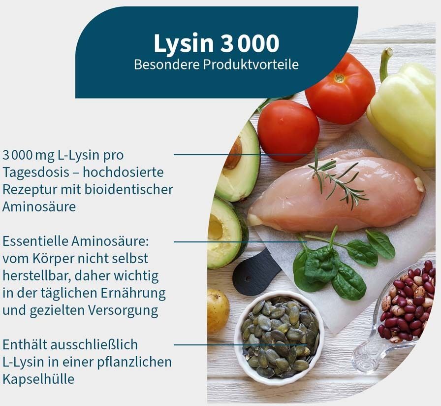 NatuGena Lysin 3000 Kapseln 240 St