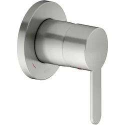 KEUCO IXMO Flat Einhebelmischer Unterputz, Rosette rund, 59551060301, Farbe: Edelstahl-finish