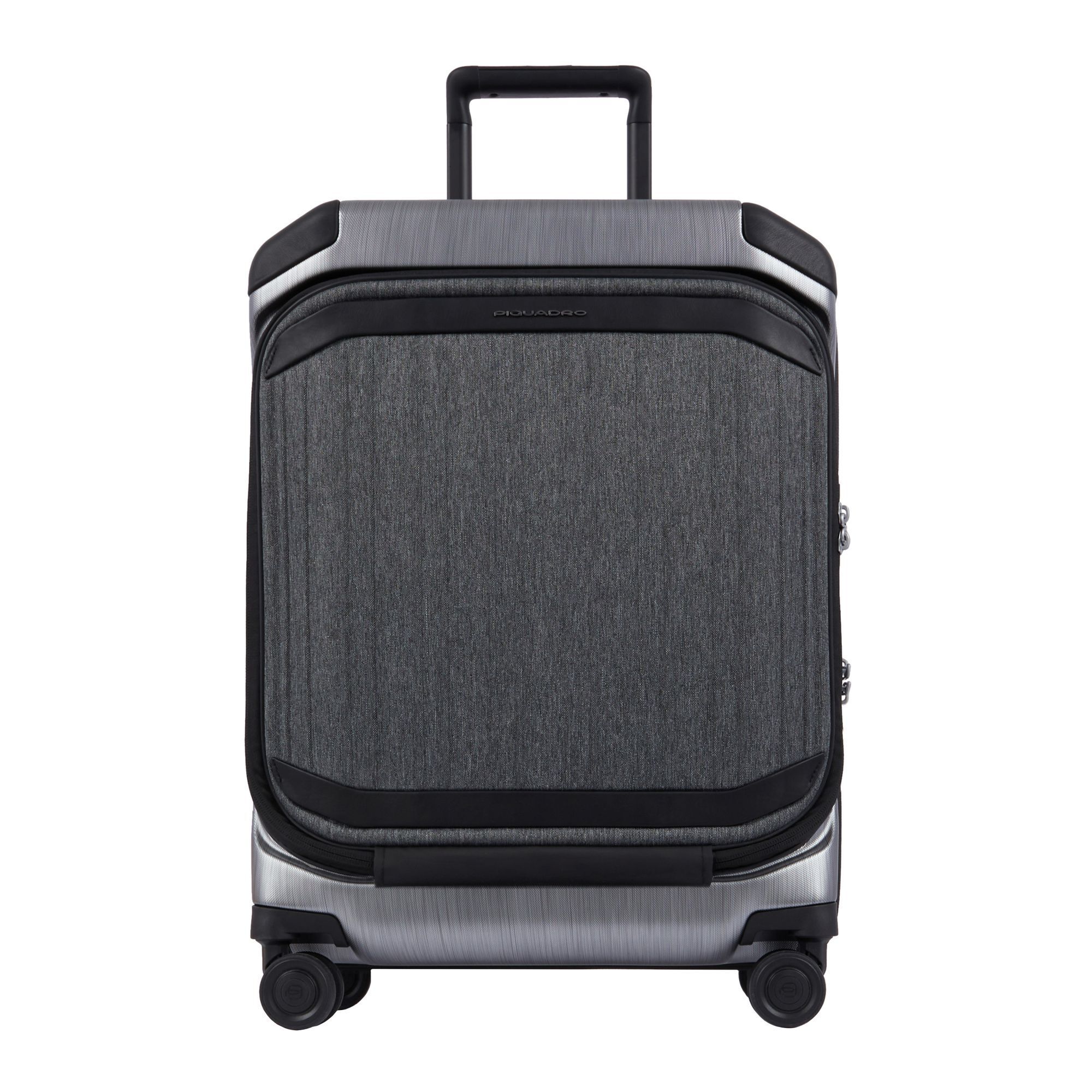 PIQUADRO PQ Light Premium Front Office Cabin Trolley S Graphite-Black
