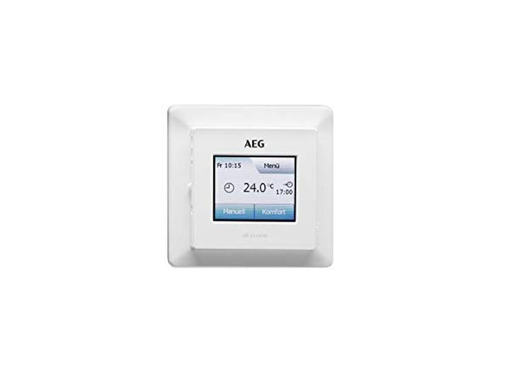 AEG Fußboden- und Raumtemperatur-Regler FRTD 903 TC, Touchscreen mit Farbdisplay, Komfort-Eco-Modus, Wochenprogramme, 233919
