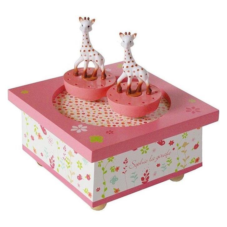 Trousselier Spieluhr tanzend Sophie la Girafe, Blumen magnetisch (S95061)