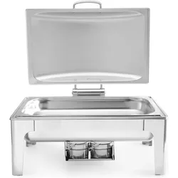 Hendi Chafing Dish GN 1/1 Satiniert, Speisewärmer, Silber