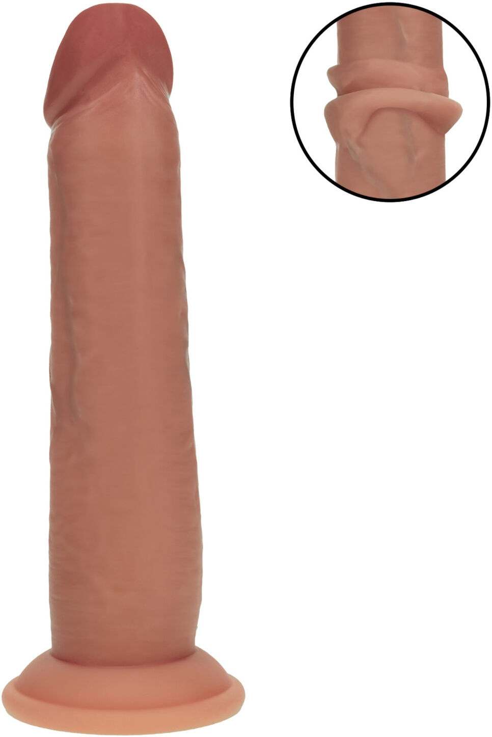 RealRock - double density realistic dildo (tanned) - 20.5 cm