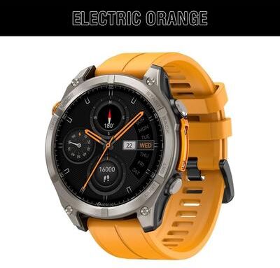 Uplift Essentials Rugged Outdoor GPS Smartwatch orange