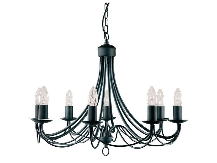 Industrial-Nordic Maibaum Schwarz Stahl Kronleuchter 8 Lichter E14