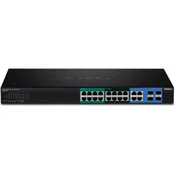 Trendnet TPE 204US Switch (20 Ports), Netzwerk Switch, Schwarz