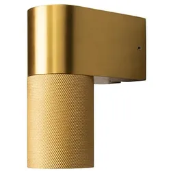 Konstsmide Außenwandleuchte TEMI, Down, IP54, GU10, Aluminium / Klarglas, gold KON-7666-800